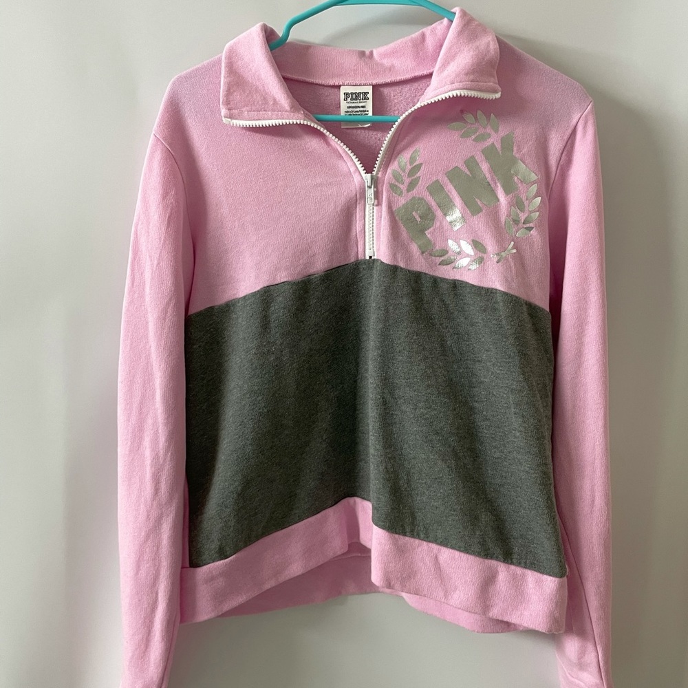 Pink Quarter zip sweater